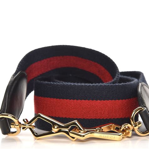 gucci replacement shoulder strap navy blue|genuine Gucci watch straps.